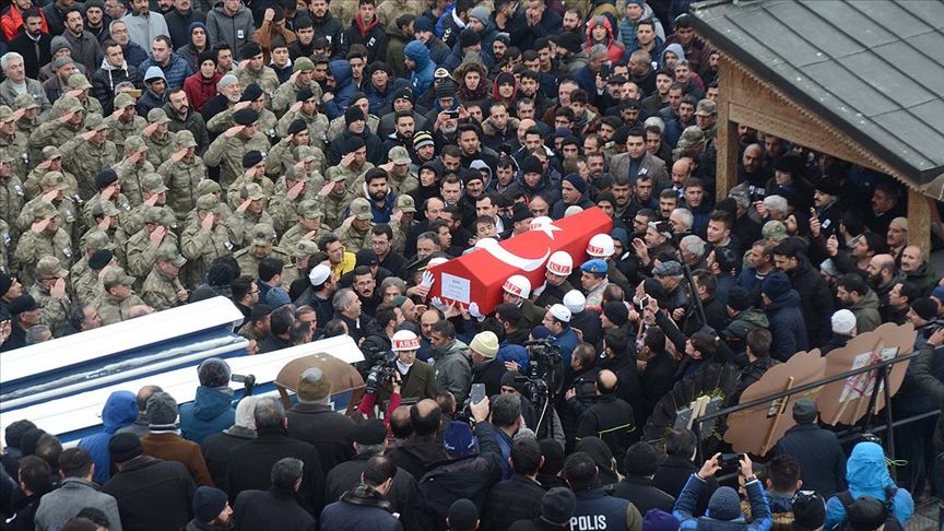 Şehit Rahmi Kaya'nın cenazesi Erzurum'da toprağa verildi