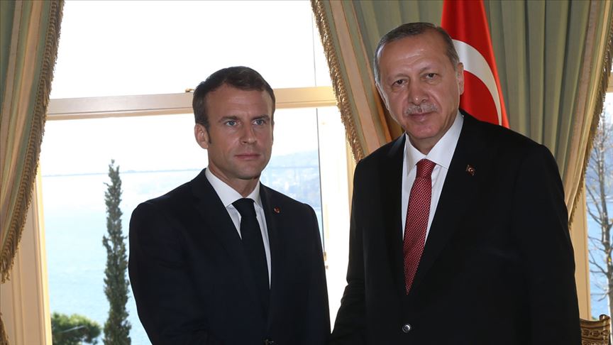Erdoğan ile Macron Libya ve Suriye'yi görüştü