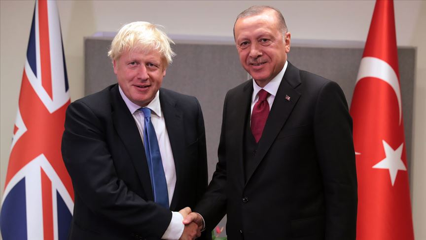 Cumhurbaşkanı Erdoğan, İngiltere Başbakanı Johnson ile görüştü