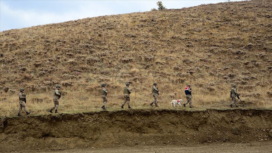 Jandarmanın ikna ettiği sorumlu düzeydeki PKK'lı terörist teslim oldu