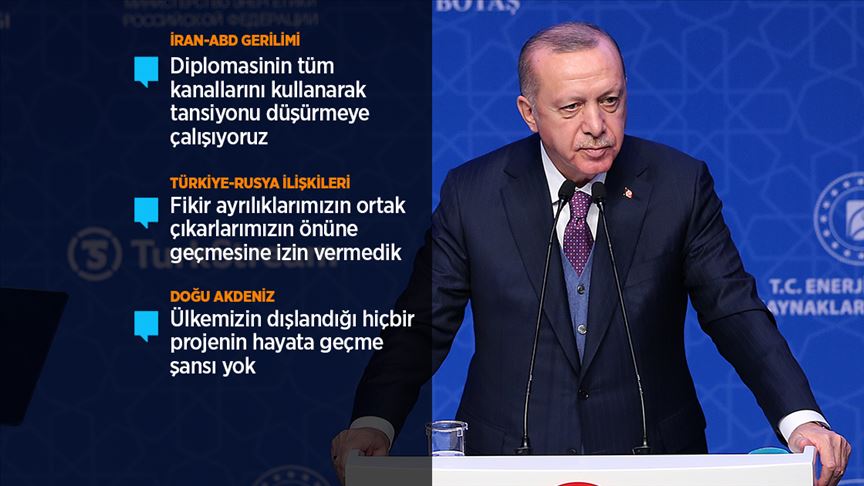 Erdoğan: Hiç kimsenin kendi çıkarları uğruna tüm bölgeyi yeni bir ateş çemberine atmaya hakkı yok