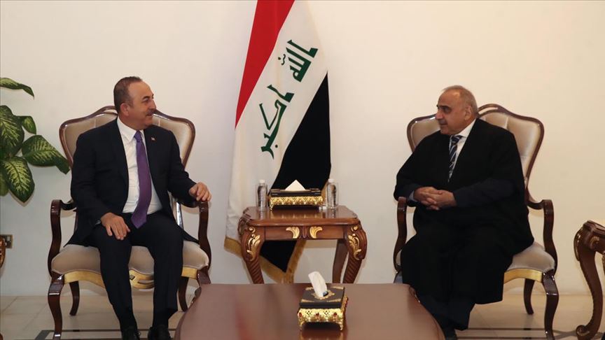 Dışişleri Bakanı Çavuşoğlu Irak Başbakanı Abdulmehdi ile görüştü