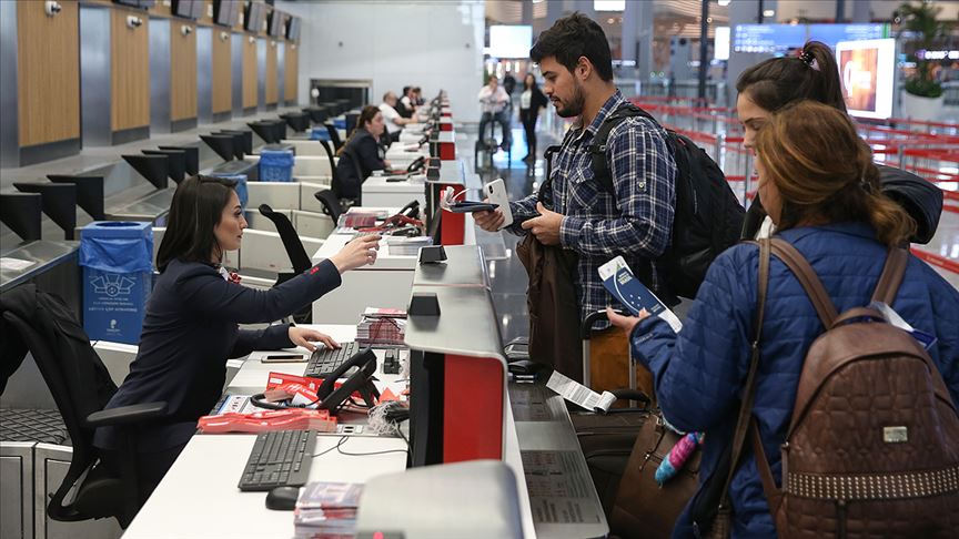 Hava yoluyla taşınan yolcu sayısı ocakta 14 milyona yaklaştı