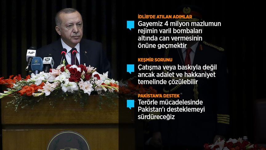 Cumhurbaşkanı Erdoğan: 'Yüzyılın barış planı' diye yutturulan plan bir işgal projesidir