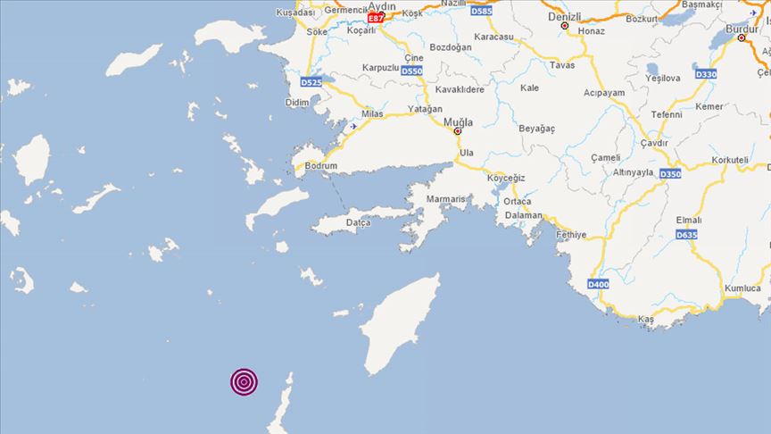 Akdeniz'de 4,5 büyüklüğünde deprem meydana geldi