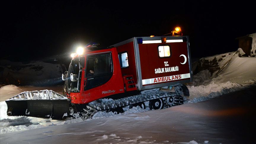 Sıfırın altında 18 derecede hasta kurtarma operasyonu