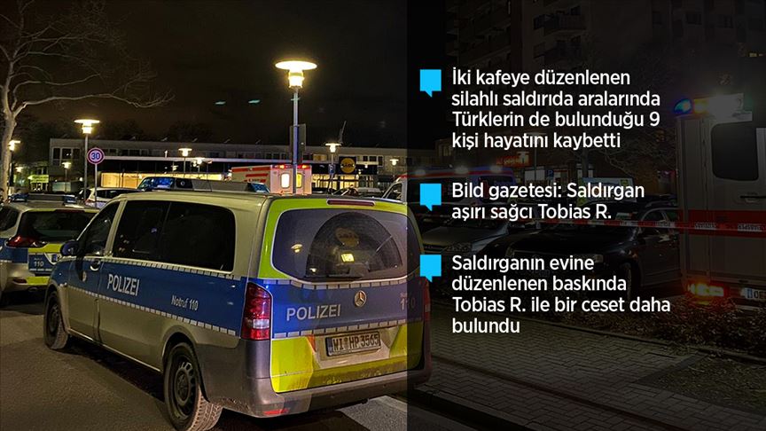 Almanya'da Türklerin de öldüğü silahlı saldırıda aşırı sağ şüphesi