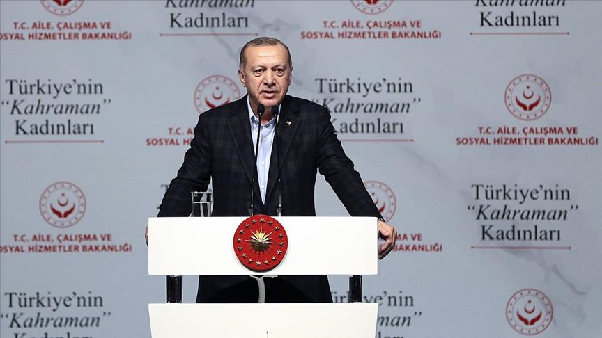 Erdoğan: Kadını meta alarak gören hiçbir toplumun geleceği aydınlık olamaz