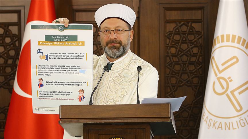 Diyanet İşleri Başkanı Erbaş: Kur'an kurslarımız iki hafta süreyle tatil edilmiştir