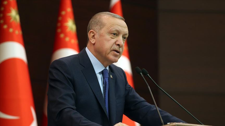 Cumhurbaşkanı Erdoğan: Kovid 19 ile mücadelemizi milletimizle birlikte kararlılıkla sürdürüyoruz