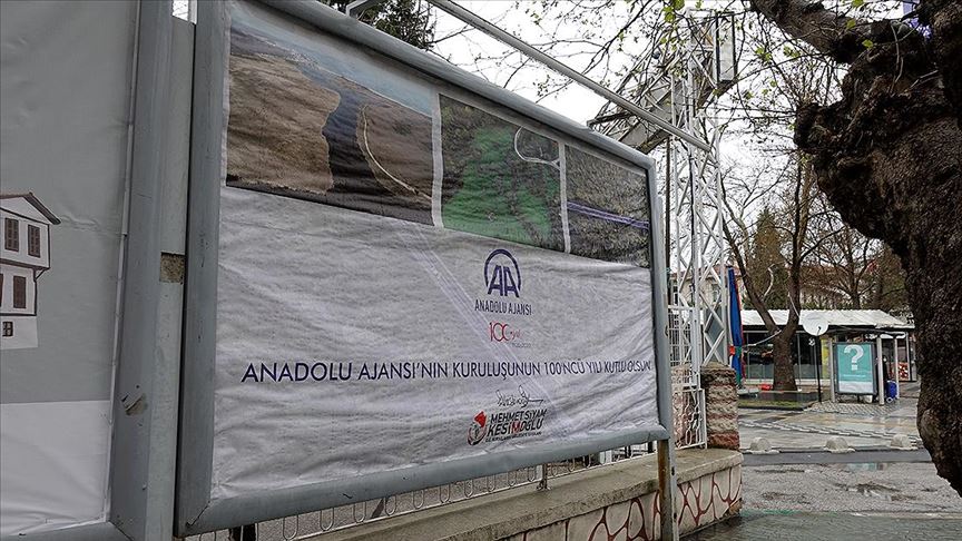 AA'nın 100 yaşı Kırklareli'nde afişlerle kutlandı