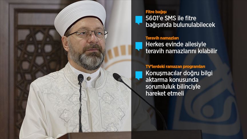 Diyanet İşleri Başkanı Erbaş'tan 'kan bağışı' çağrısı