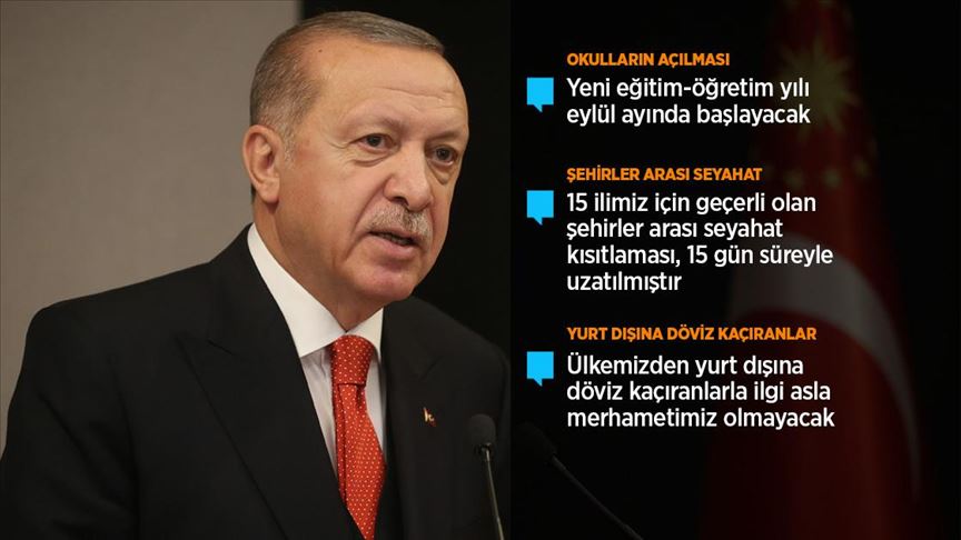 Cumhurbaşkanı Erdoğan: Bayramda 81 ilde sokağa çıkma kısıtlaması uygulanacak