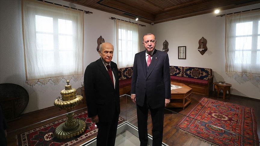 Cumhurbaşkanı Erdoğan ve Bahçeli Demokrasi ve Özgürlükler Adası'nı gezdi