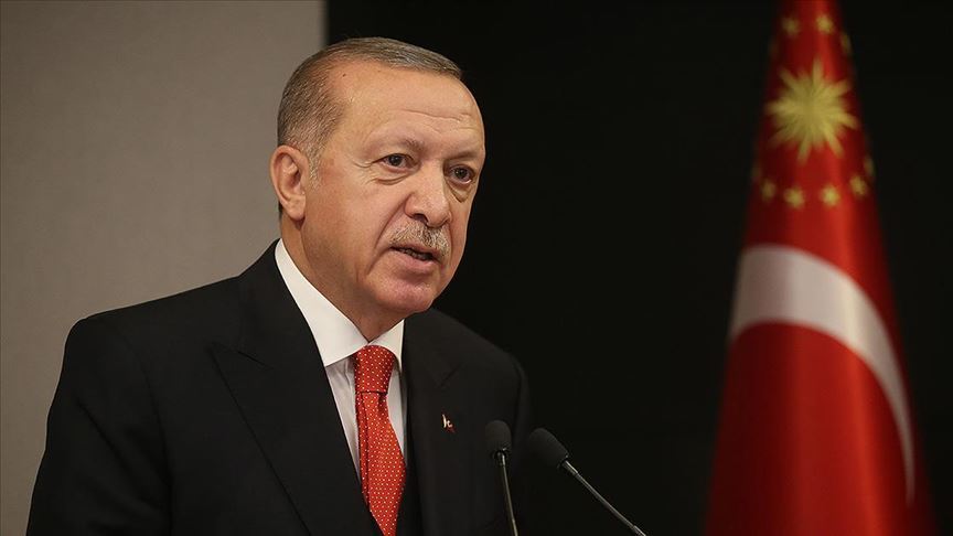 Cumhurbaşkanı Erdoğan'dan şehit ailelerine taziye mesajı