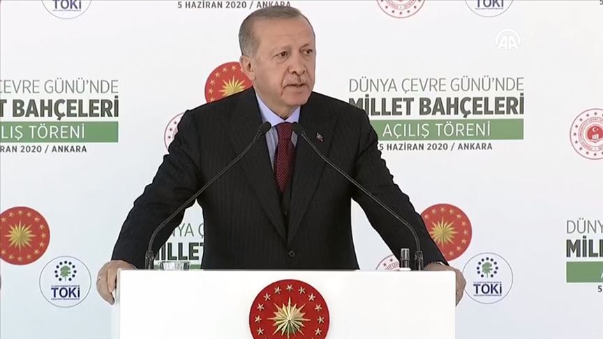 Erdoğan: 81 ilimize 81 milyon metrekare millet bahçesi kazandırma hedefimize yaklaşıyoruz