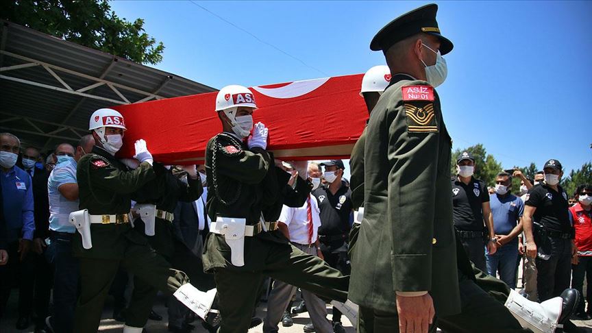 Şehit Piyade Uzman Onbaşı Ertuğrul Köse son yolculuğuna uğurlandı