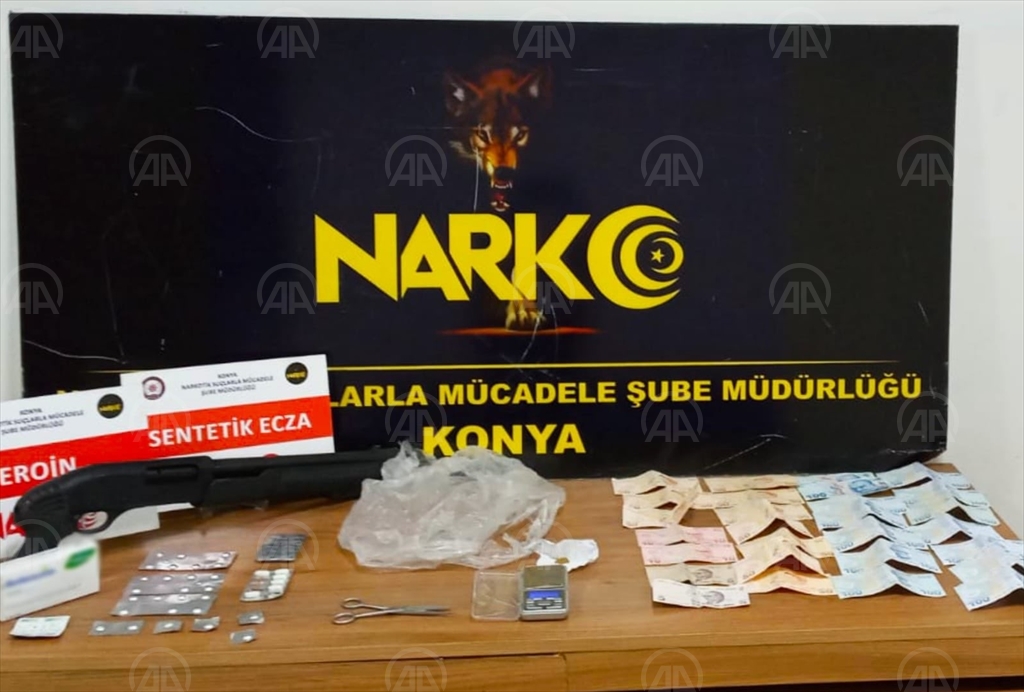Konya'da uyuşturucu operasyonunda 5 şüpheli yakalandı!