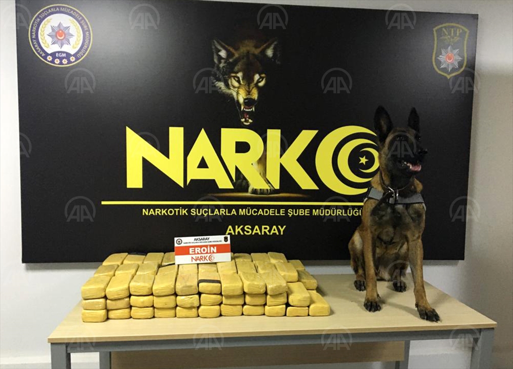 Aksaray'da 49 kilo 800 gram eroin ele geçirildi!