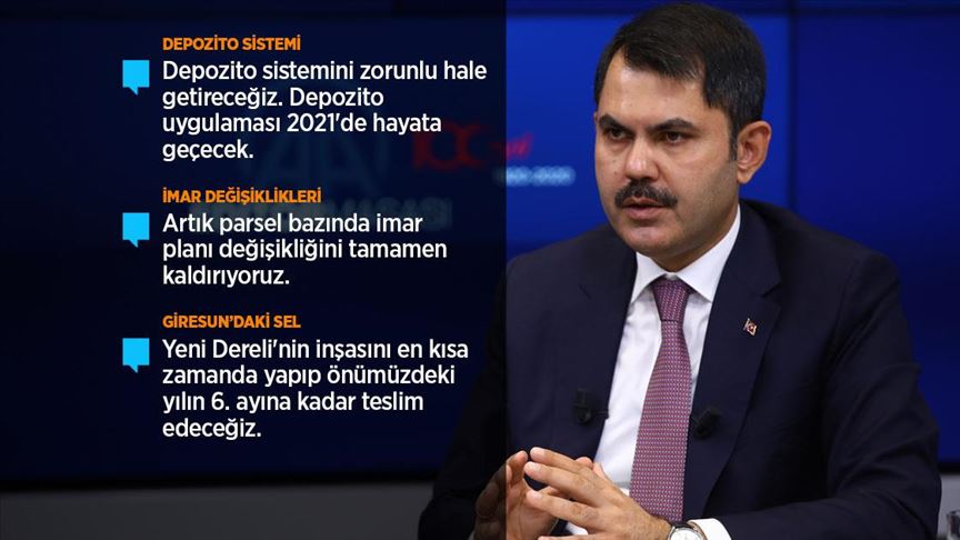 Çevre ve Şehircilik Bakanı Kurum'dan önemli açıklamalar