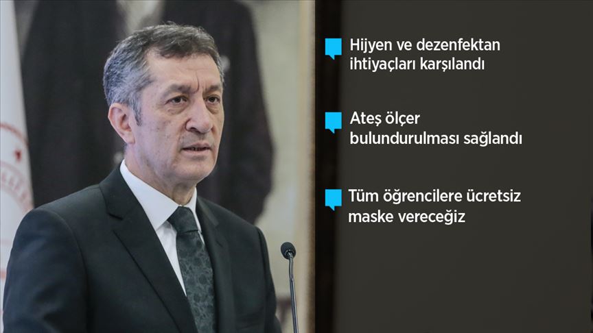 Milli Eğitim Bakanı Selçuk, okullarda yüz yüze eğitim hazırlıklarını açıkladı