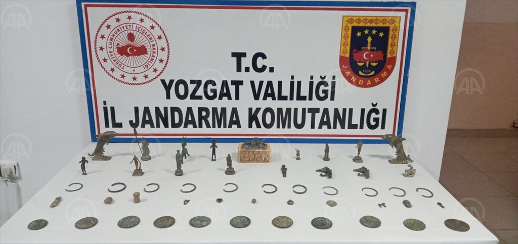 Yozgat'ta tarihi eser operasyonunda yakalanan 4 kişi tutuklandı