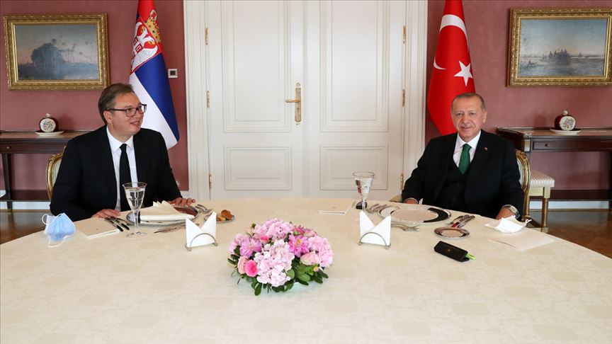 Cumhurbaşkanı Erdoğan, Sırbistan Cumhurbaşkanı Aleksandar Vucic'i kabul etti