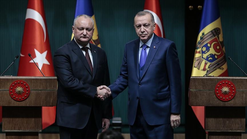 Cumhurbaşkanı Erdoğan, Moldova Cumhurbaşkanı Dodon ile görüştü!