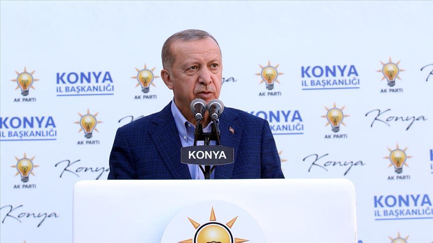Erdoğan, AK Parti Konya İl Teşkilatı tarafından düzenlenen yemekte konuştu..