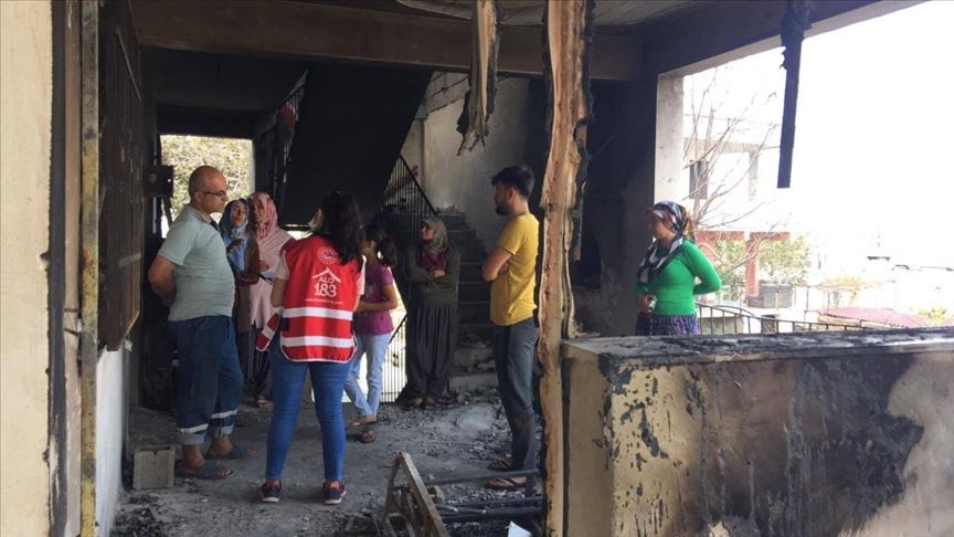 Hatay'daki orman yangınından etkilenenlere psikolojik destek