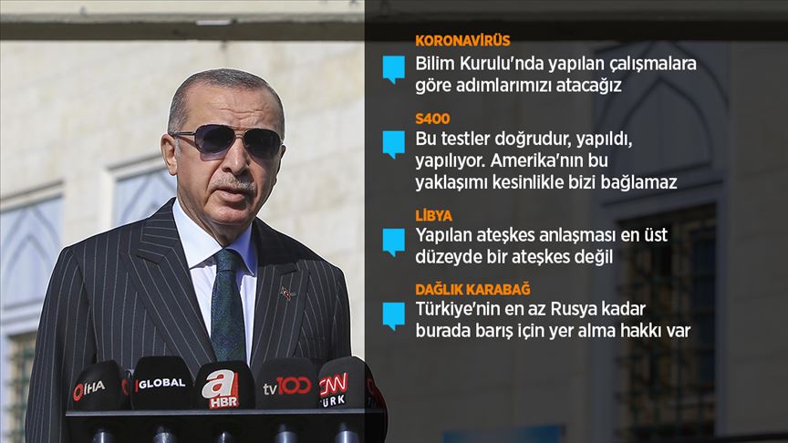 Cumhurbaşkanı Erdoğan: (Kovid-19) Toplu mekanlardan ciddi manada kaçınmak gerekiyor