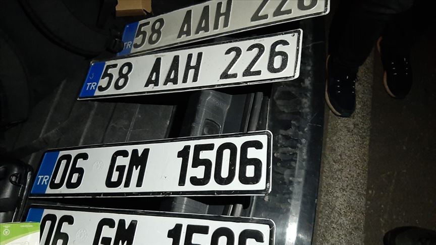 Sivas'ta sahte plaka kullanan sürücüye 28 bin lira ceza