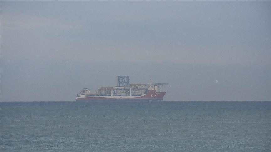Kanuni sondaj gemisi Zonguldak açıklarında...