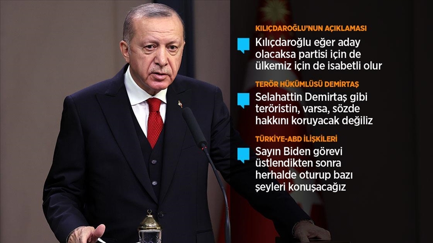 Erdoğan: Hamdolsun bugün yıldız ve hilal Karabağ semalarında gururla dalgalanıyor