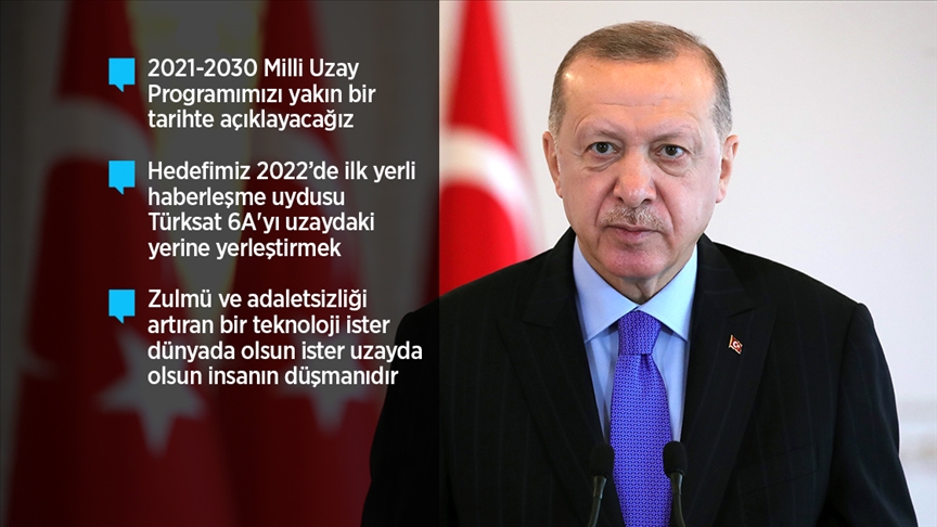 Erdoğan: TÜRKSAT 5A uydumuzla uzay haklarımızı 30 yıl boyunca garanti altına alıyoruz