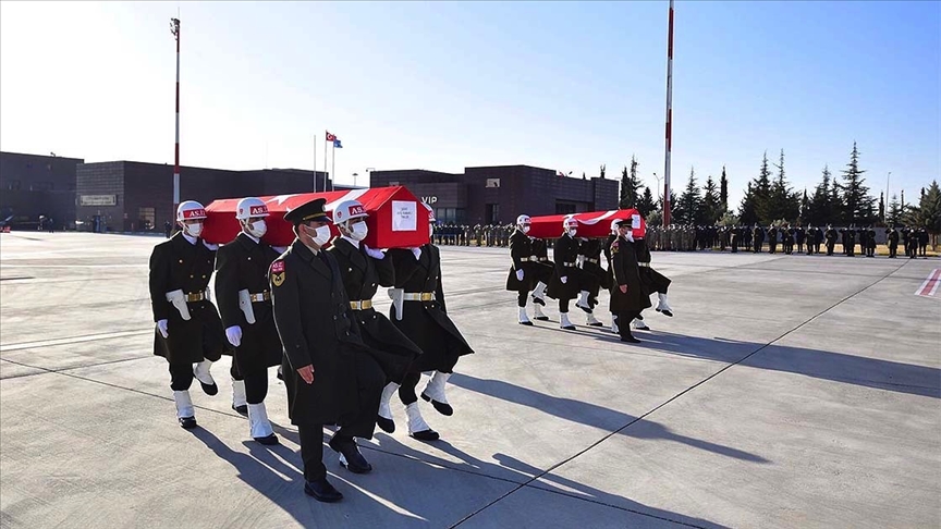 Şehitler Altıntaş ve Kabaklı'nın naaşları memleketleri Gaziantep'e getirildi