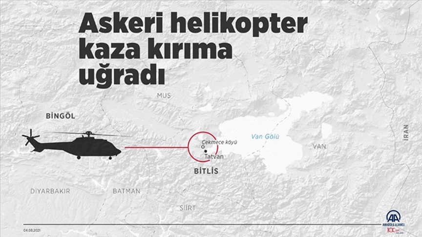 Bingöl'den kalkan askeri helikopter kaza kırıma uğradı: 11 Şehit