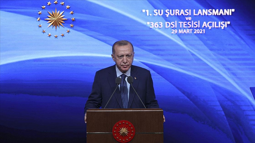 Cumhurbaşkanı Erdoğan: Suyumuzu korumakla vatanımızı korumak arasında hiçbir fark yoktur