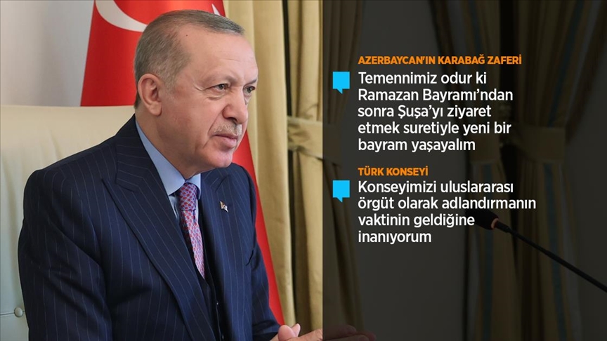 Cumhurbaşkanı Erdoğan: Güç birliği yaparak Kıbrıs Türklerini hak ettiği konuma getireceğimize inanıyorum