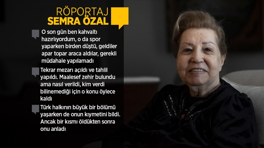 ..Semra Özal, ölümünün 28. yılında anılan eşi Turgut Özal'ı anlattı..