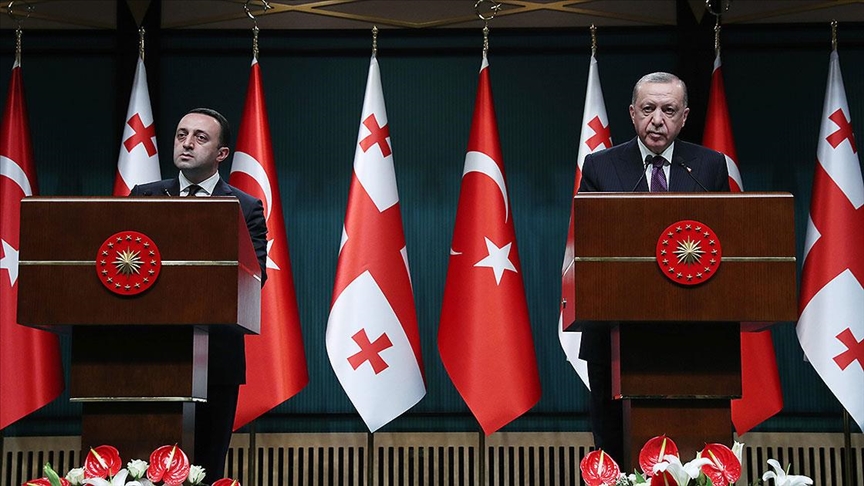 Cumhurbaşkanı Erdoğan: Türkiye-Azerbaycan-Gürcistan iş birliğine Türkiye olarak varız