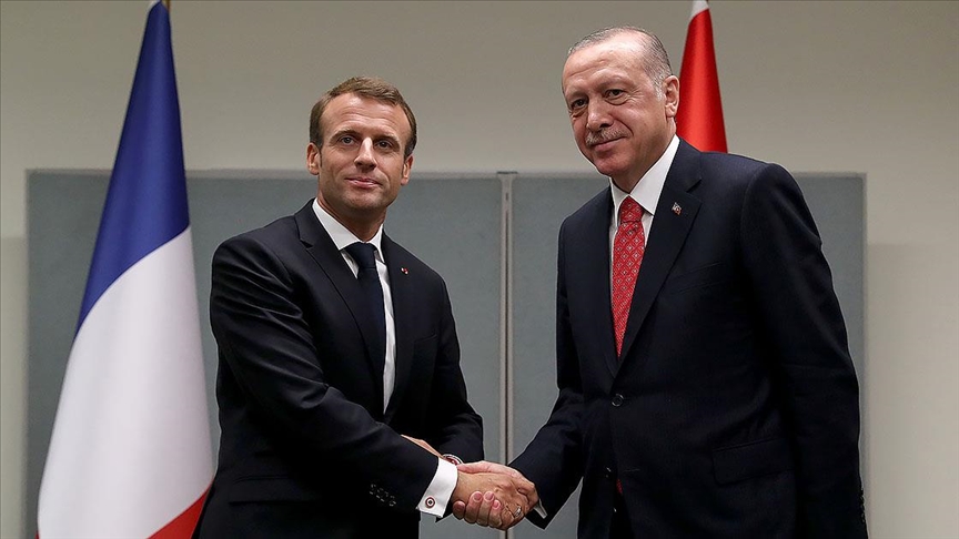 CUMHURBAŞKANI Erdoğan NATO Zirvesi kapsamında Macron ile görüştü