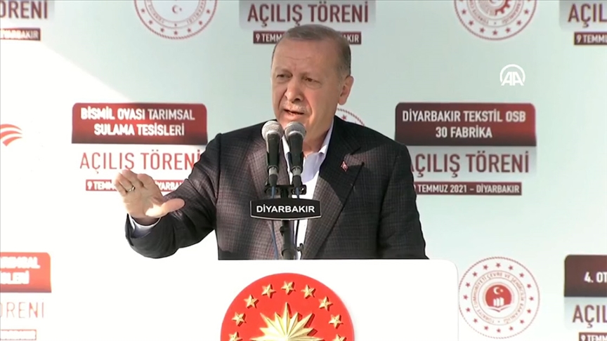 Cumhurbaşkanı Erdoğan'dan Diyarbakır'da flaş açıklamalar