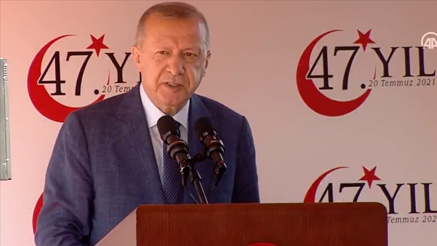 Cumhurbaşkanı Erdoğan: Kıbrıs konusunda haklıyız, sonuna kadar hakkımızı savunacağız