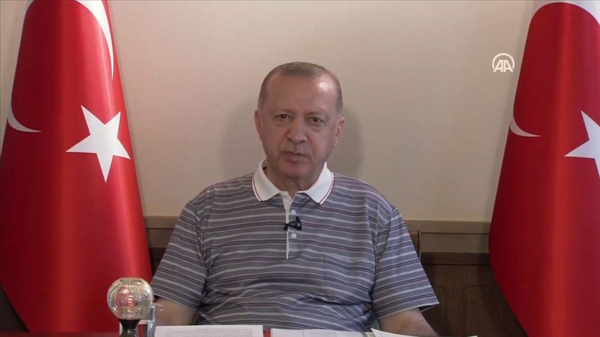 Cumhurbaşkanı Erdoğan: Kıbrıs Türk Devletinin geniş tanınırlığa sahip olması için her türlü gayreti sergileyeceğiz