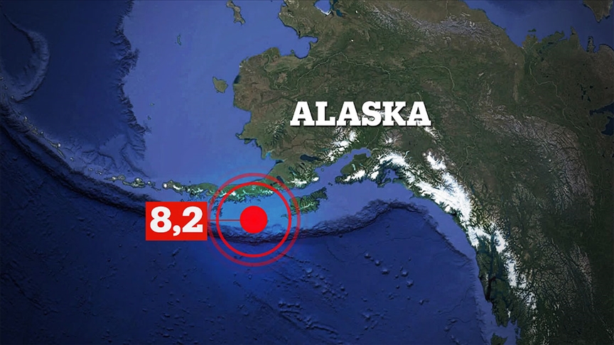 ABD'nin Alaska eyaletinde 8.2 büyüklüğünde deprem meydana geldi