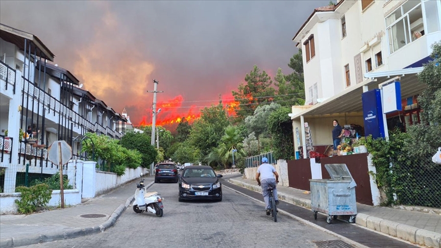 Marmaris ve Milas'ta ormanlık alanda yangın çıktı!