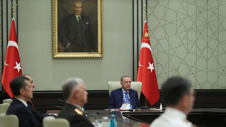 Cumhurbaşkanı Erdoğan başkanlığındaki Yüksek Askeri Şura toplantısı başladı