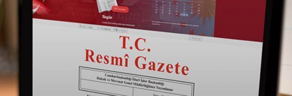 YÖNETMELİK RESMİ GAZETE'DE..