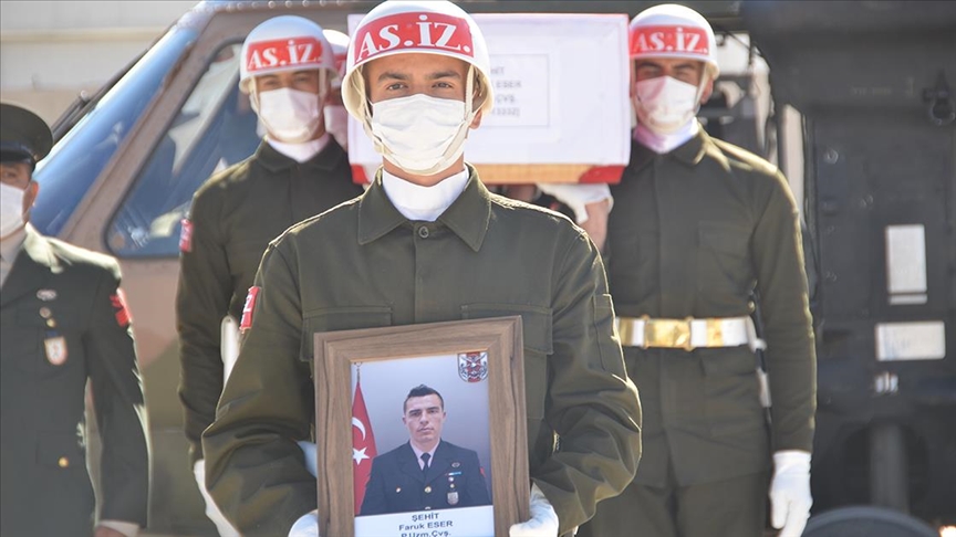 Şehit Piyade Uzman Çavuş Faruk Eser son yolculuğuna uğurlandı